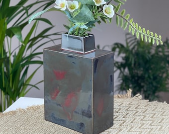 Ceramic vase handmade/dried flower vase/ceramic flower vase/handmade ceramic vase/vase ceramic handmade/dried flower arrangements in vase