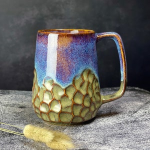 Large mug/Large ceramic mug/ Large pottery mug/Large coffee mug handmade/Large handle mug/Large mug handmade/ Extra large coffee mug/Tea cup