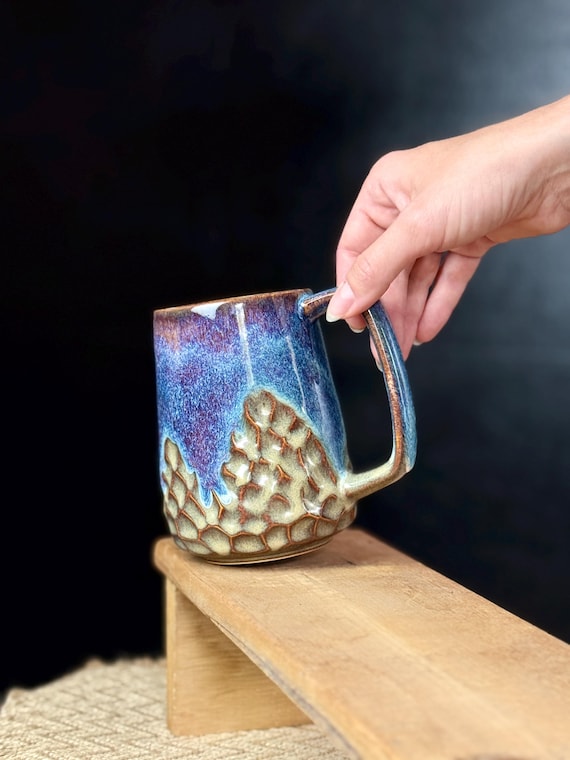 Großer Becher/Großer Keramikbecher/Großer Keramikbecher/Große Kaffeetasse handgemacht/Große Henkeltasse/Große Tasse handgemacht/Extra große Kaffeetasse/Teetasse