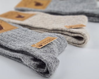 Socken Alpaka dünn 100% Wolle