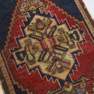 2x3 Rug, Turkish Vintage Rug, 2x3 Oushak Handmade Wool Rug, Short Runner Rug Kitchen Entryway Bedroom Bahtroom Runner, 2x3 handwoven Rug