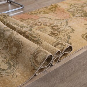 3x13 Runner Rug, Vintage Runner Rug, Oriental Turkish Rug, Floral Patterned Anatolian Rug, Turkish Runner Rug, Entryway Rug, Hallway Rug