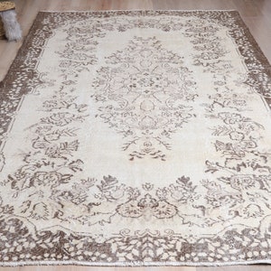 Bohemian Rug, 6x9 Vintage Rug, Oushak Rug, Living Room Rug, Anatolian Rug, Handmade Rug, Area Wool Rug, Turkish Vintage, 6x9 Turkish Rug
