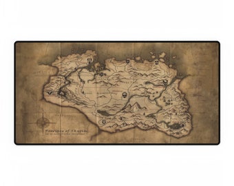 Skyrim Map Desk Mat