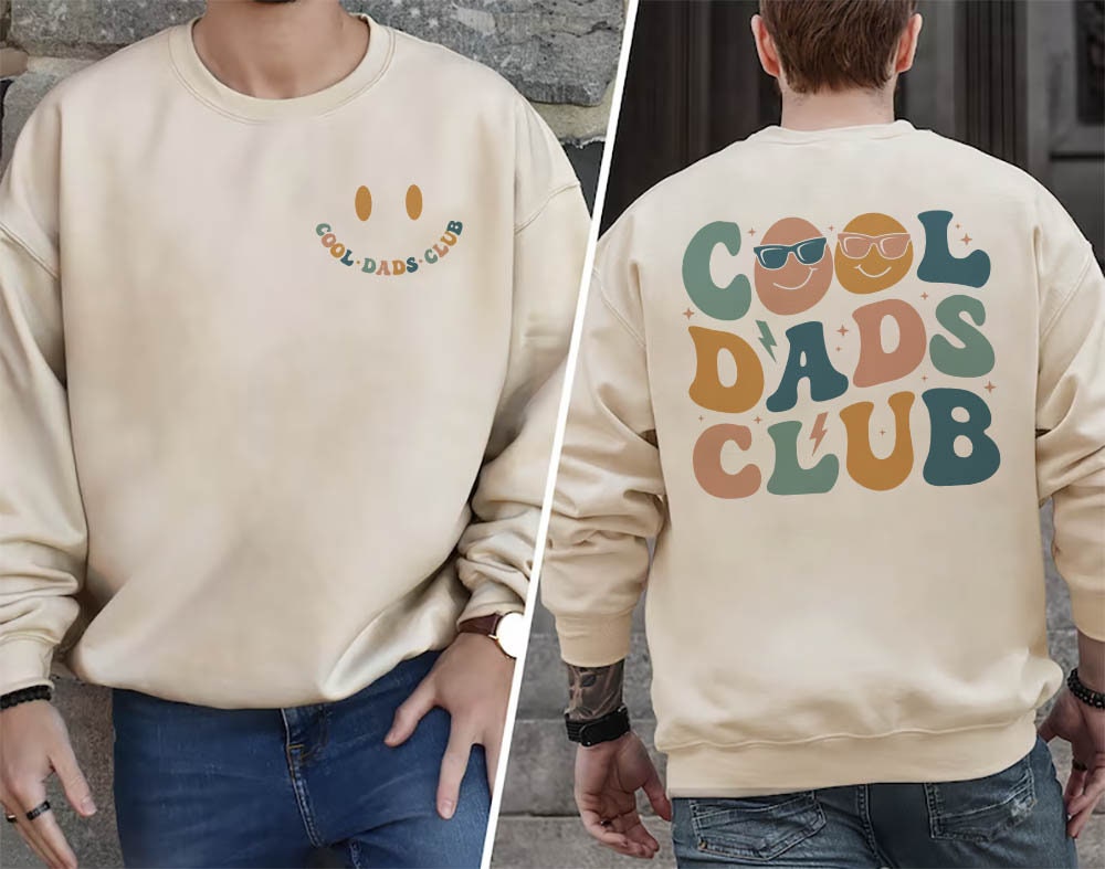 Discover Cool Dads Club Double Sided Sweatshirts, Cool Dads Club Double Sided Sweatshirts