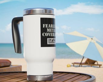 Tazza da viaggio Fearless Metal Coverage / Logo della band rock