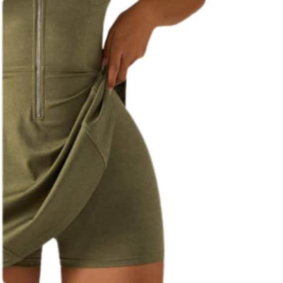 Khaki Tennis Dress: Women's Athletic Skirt Outfit, Breathable Quick-drying  - Etsy