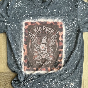 Kid Rock Shirt, Kid Rock Bleach Distressed Tee