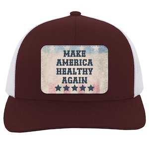 Make America Healthy  Again Trucker Snap Back - Patch | Rfk Jr Hat | Trump Vance Kennedy 2024 | 45 47 President Patriot Hat Usa | Maha Hat