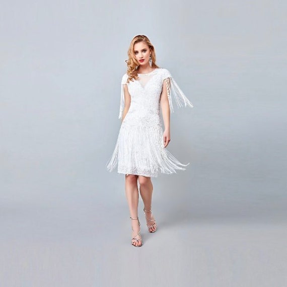 White charleston clearance dress