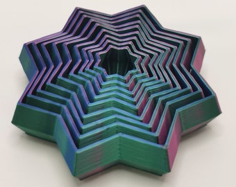 Zabawka Fidget Star - drukowana w 3D - łagodząca stres - zabawka sensoryczna