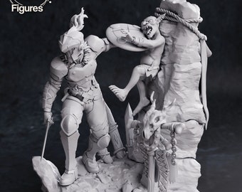 Slayer of Goblins - 3D Printed Figure, Fan Art Model Kit