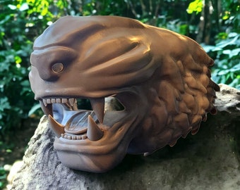 Tiger Animal Face Mask - 3D Printed Décor, Costume / Cosplay