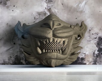 Lion (Frenzy) Face Mask - Unpainted 3D Printed Décor, Costume / Cosplay