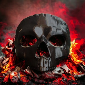 Half Skull / Ghost / Ghoul Mask - 3D Printed Décor, Costume, Cosplay Bild 1