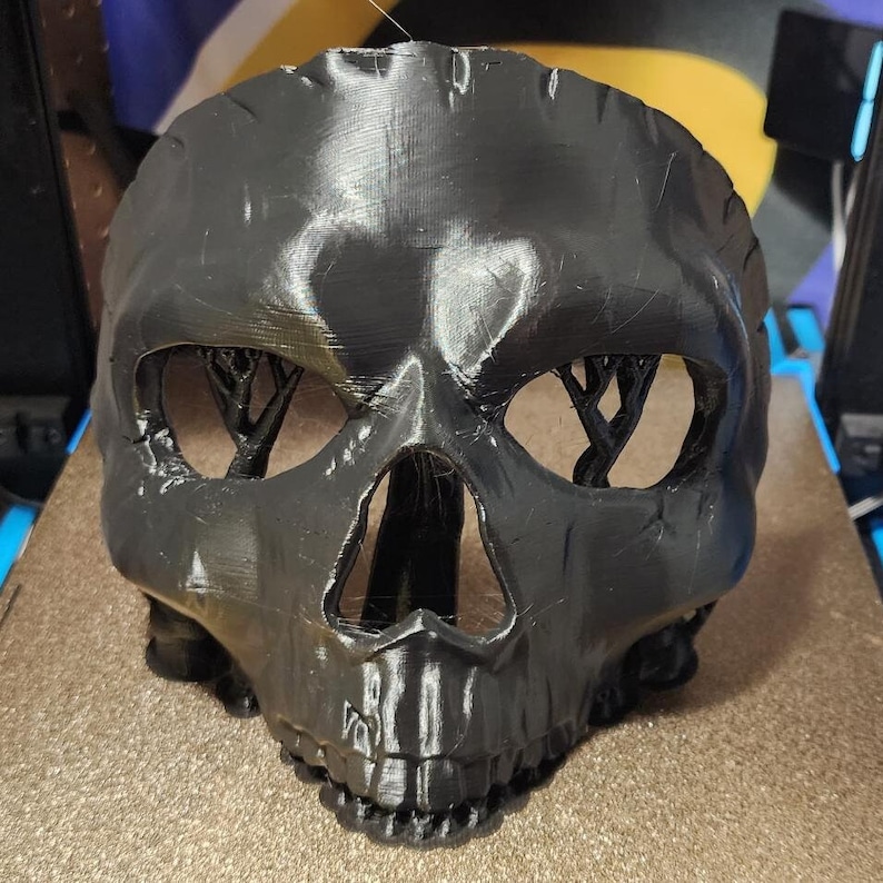 Half Skull / Ghost / Ghoul Mask - 3D Printed Décor, Costume, Cosplay Bild 6