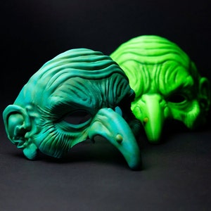 Ugly Witch Hag Mask - 3D Printed Décor, Costume / Cosplay