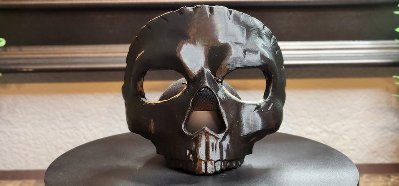 Half Skull / Ghost / Ghoul Mask - 3D Printed Décor, Costume, Cosplay Bild 2