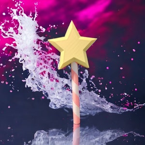 Star Rod Magical Wand Replica | Perfect for Video Game Cosplay and Smash Fans
