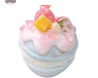 Kawaii Mini Cake Taba Squishy Handmade Silicone Dessert Pastel Macaron Cake Fake Toy