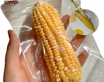 Soft Corn On The Cob Food Squishy Squeezable Stress Relief Sensory Fidget Toy