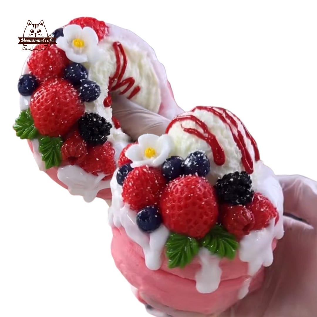 Realistic Soufflé Cake Food Squishy Squeezable Stress Relief Sensory ...