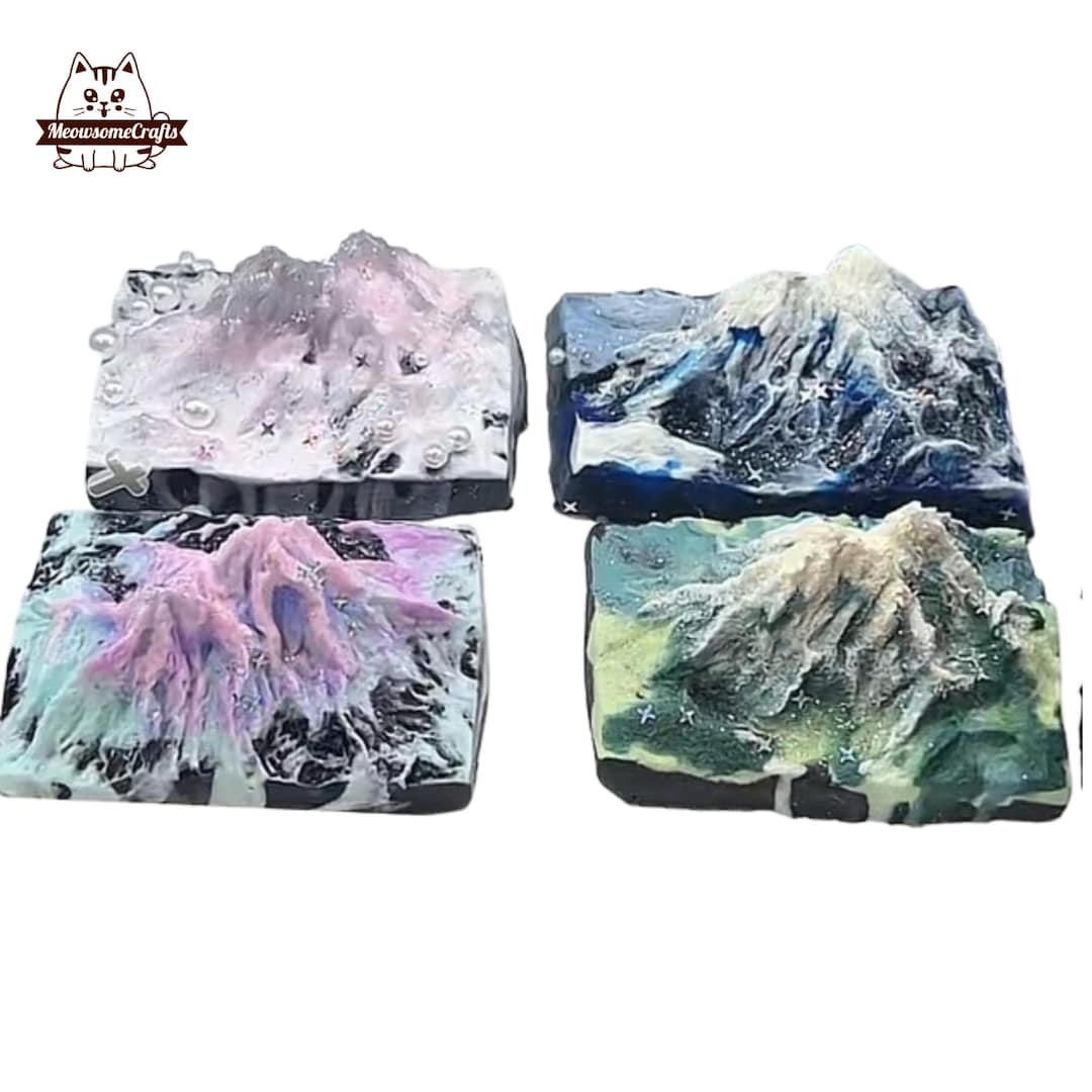 Soft Mixed Colors Snow Mountain Shape Squishy Squeezable Anxiety Stress ...