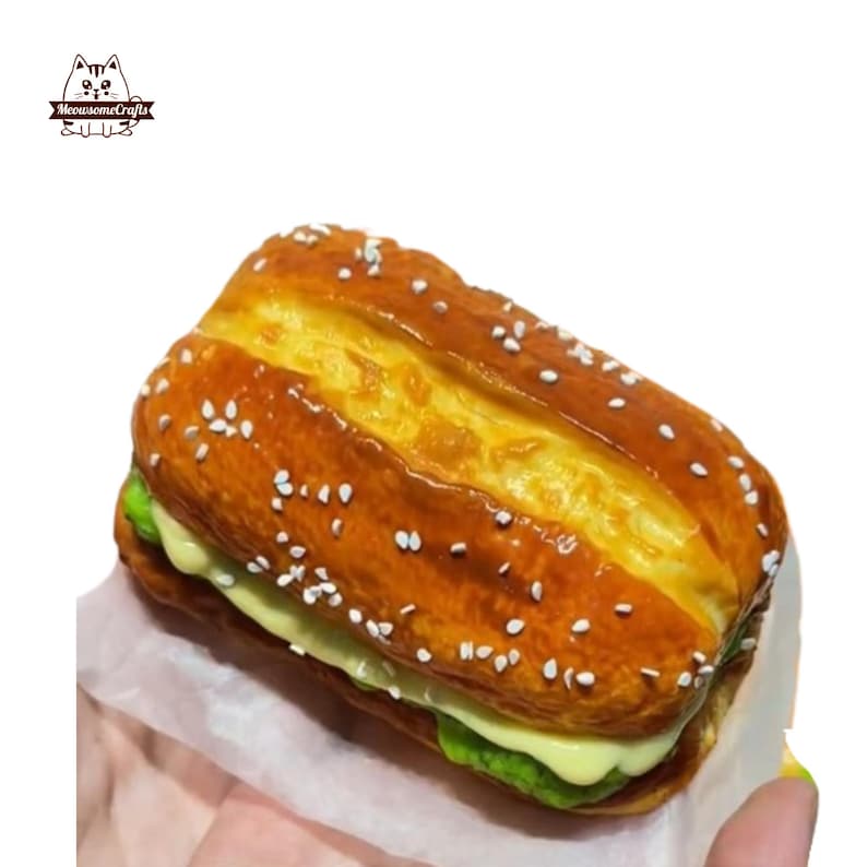 Realistic Sandwich Bread Squishy Toy Realistic Pastry Bread Simulation ...