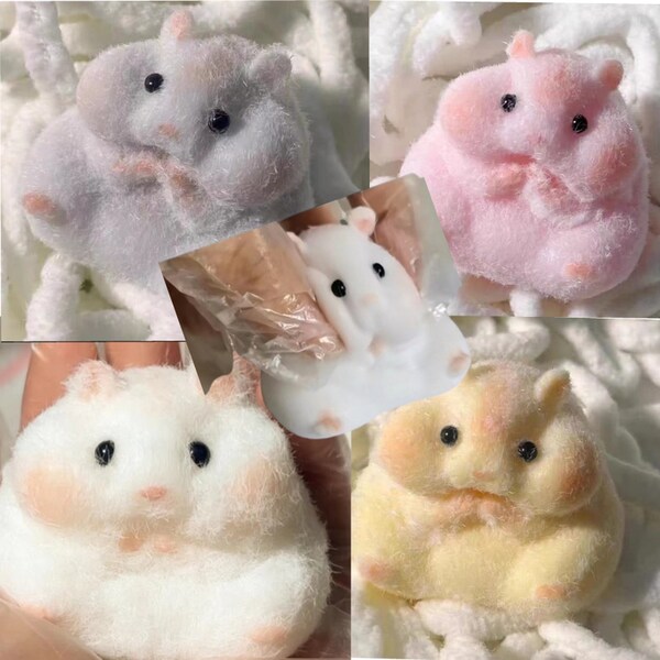 Furry Squishy Hamster Mouse Squeezable Stress Anxiety Relief Decompression Customizable