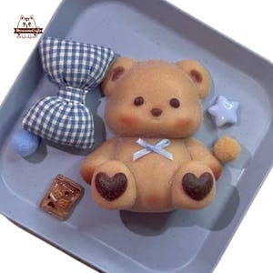 Handmade Bear Furry Taba Squishy Squeezable Stress Relief Sensory Fidget Toy