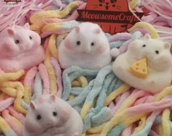 Furry Squishy Hamster Mouse Customizable Squeezable Stress Relief Sensory Fidget Toy