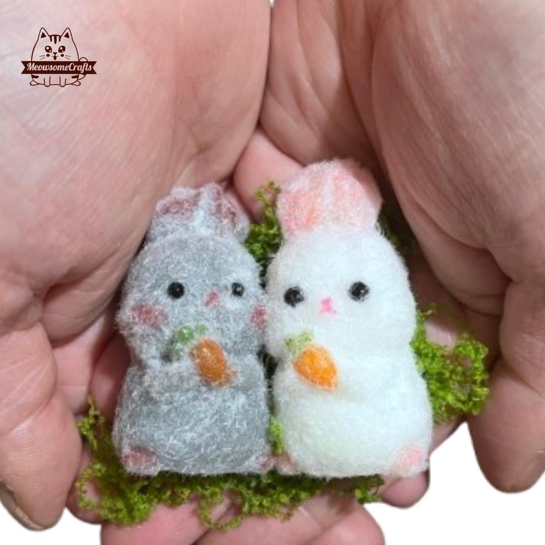 Elastico Rabbit Furry Soft Silicone Easter Rabbit Squishy Squeezable Stress Relief ...