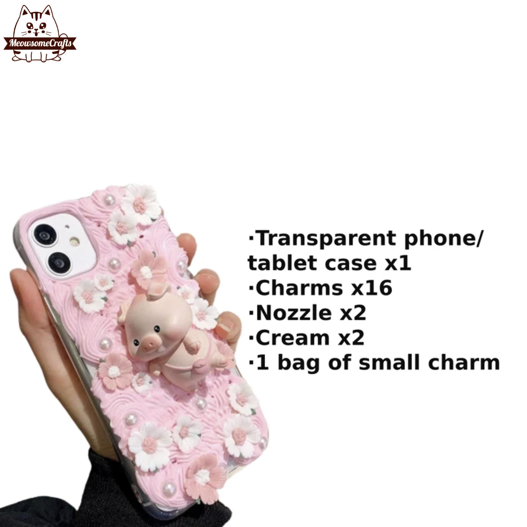 Kit DIY Coque Téléphone Kawaii Vache Mouton Perles - Décorations Mignonnes Et Créatives