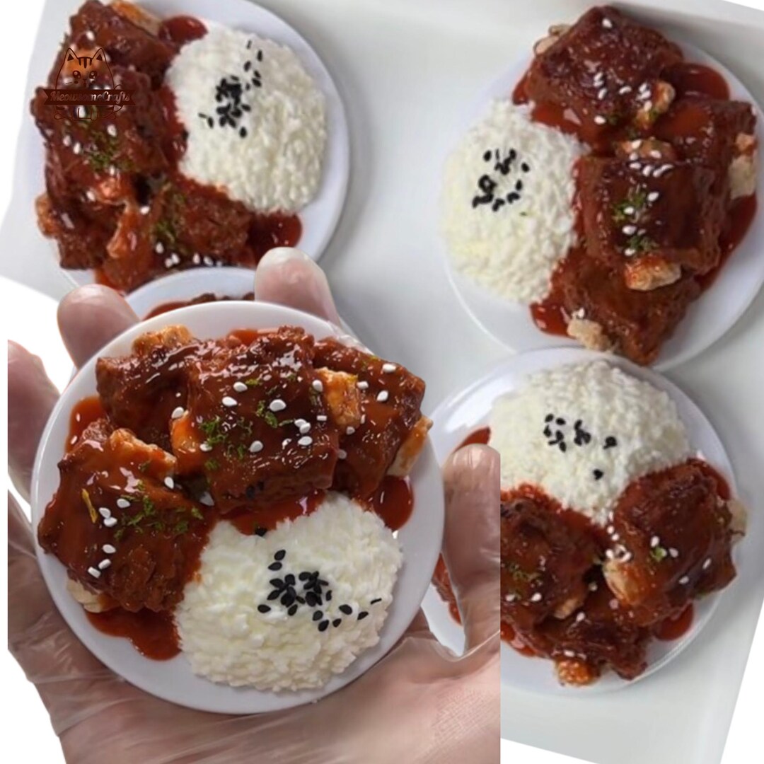Roasted Ribs Rice Food Squishy Squeezable Stress Relief Sensory Fidget ...