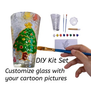 DIY Enamel Glass Painting Crafts Kit, DIY Craft Kit, Gifts