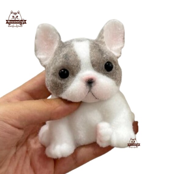 Soft Furry Animal Dog French Bulldog Squishy Squeezable Stress