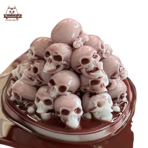 Soft Handmade Skulls Squishy Squeezable Stress Relief Sensory Silicone Fidget Toys