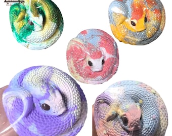 Handmade Soft Colorful Snake Squishy Squeezable Stress Relief Sensory Fidget Toys