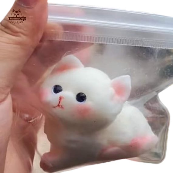 Giocattolo Antistress Carino e Morbido Squishy a Forma di Gatto