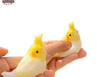 Furry Parrot Bird Squishy Squeezable Stress Relief Sensory Fidget Toys