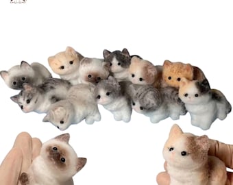 Giocattolo Antistress Gatto Morbido Squishy: Peluche Sensoriale Con Pelo Simulato Per Alleviare Ansia, Bianco E Rosa, Per Bambini E Adulti