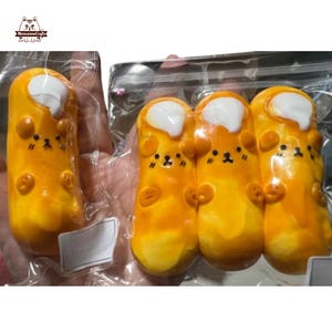 Dog Face Cheese Stick Taba Squishy Squeezable Stress Relief Sensory Fidget Toy