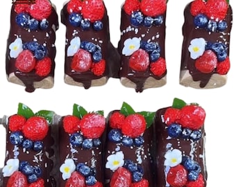 ミントチョコレートケーキスライスタバスクイーズおもちゃ、かわいい