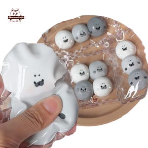 Cute Seal Taba Squishy Keychain Squeezable Stress Relief Sensory Fidget Toy