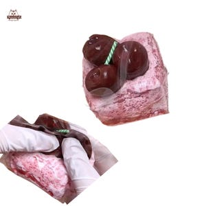 Cherry Cake Dessert Food Squishy Squeezable Stress Relief Sensory Fidget Toy