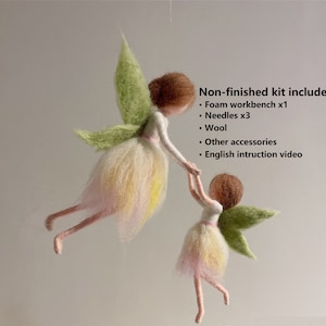Needle Felt Kits | Mother Daughter Flower Fairies | Beginner Felting Kits | Wool | Tools | Instruction Video