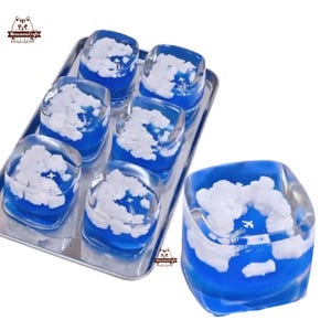 Sky Cube Puffy Clouds Airplane Squishy Squeezable Anxiety Stress Relief Sensory Fidget Toy
