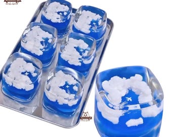 Sky Cube Puffy Clouds Airplane Squishy Squeezable Stress Relief Sensory Fidget Toy