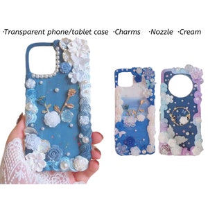 Kawaii Decoden Phone Case, Whipped Cream Effect Case, Cute iPhone Galaxy  Phone Case, Phone Shell, Available for Iphone, Samsung, Sony Etc. 