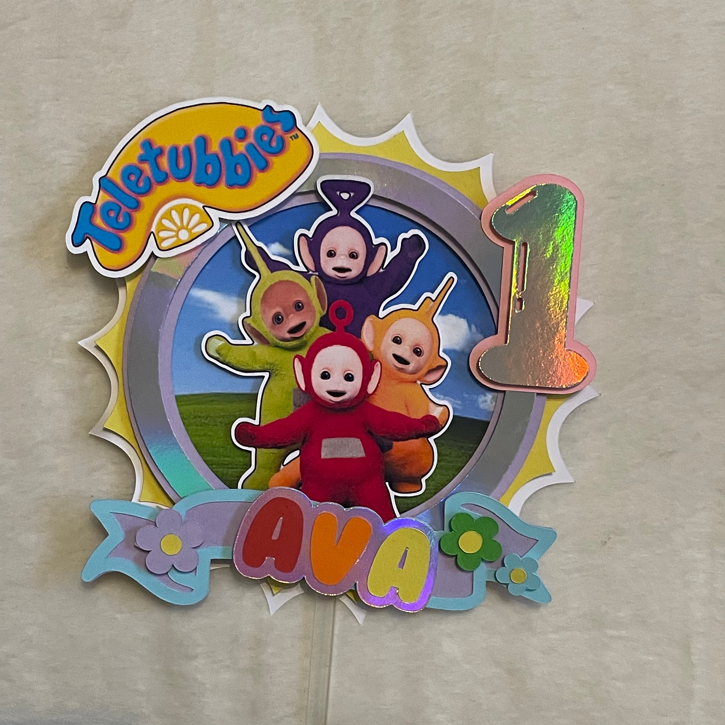 teletubbie cake figures